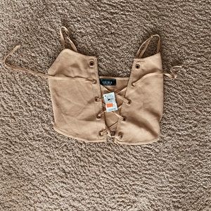 Cute tie up crop top